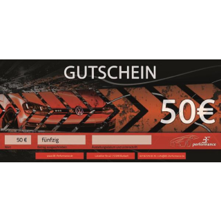 50,- Euro - BE-Performance® Gutschein