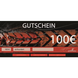 100,- Euro - BE-Performance® Gutschein