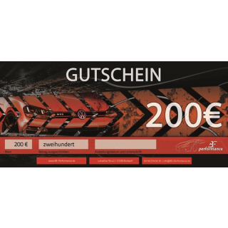 200,- Euro - BE-Performance® Gutschein