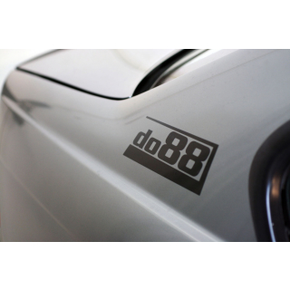 DO88 do88 Aufkleber Schwarz 180x67mm