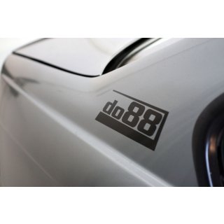 DO88 do88 Aufkleber Schwarz 180x67mm (2 Stück)